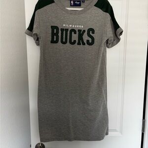 Milwaukee Bucks Women's Gray Mini Dress